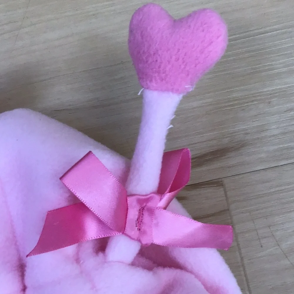 Old Navy Plush Pink Fleece Plush Butterfly Kids Costume Shiny‎ Pink Heart Wings